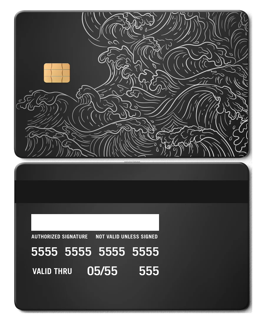 Hokusai Wave Card - Image 2