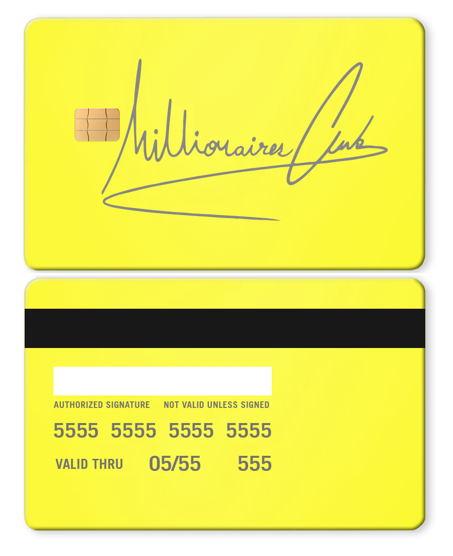Millionaires Club Card - Image 8