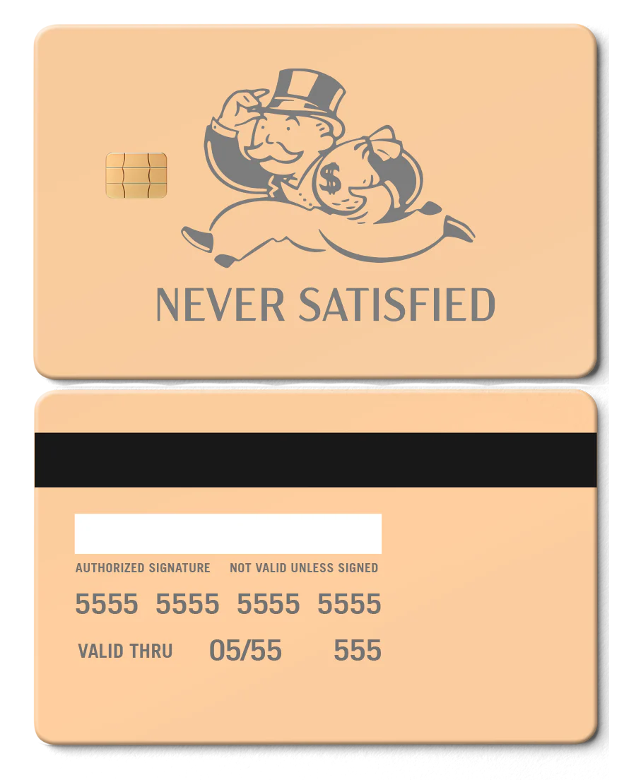 Never Satisfied Card - Image 13