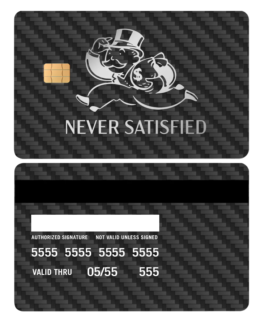 Never Satisfied Card - Image 4