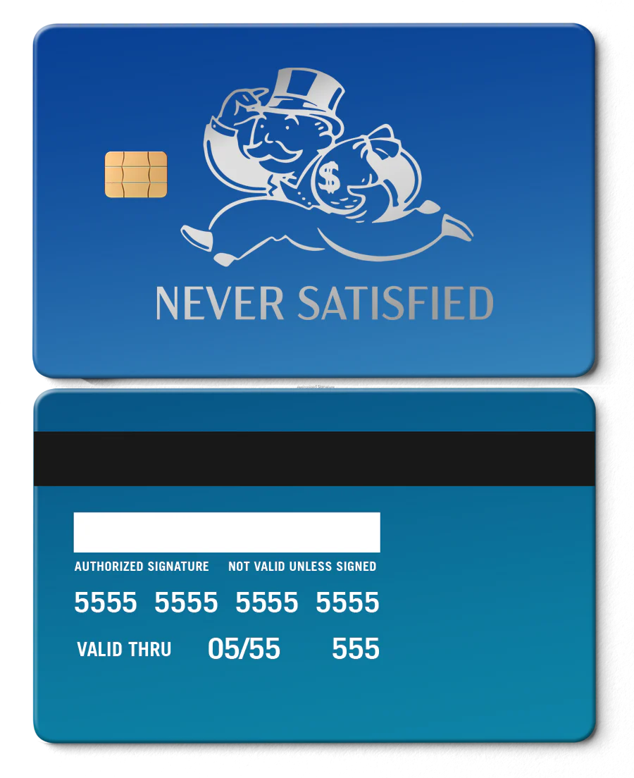 Never Satisfied Card - Image 5