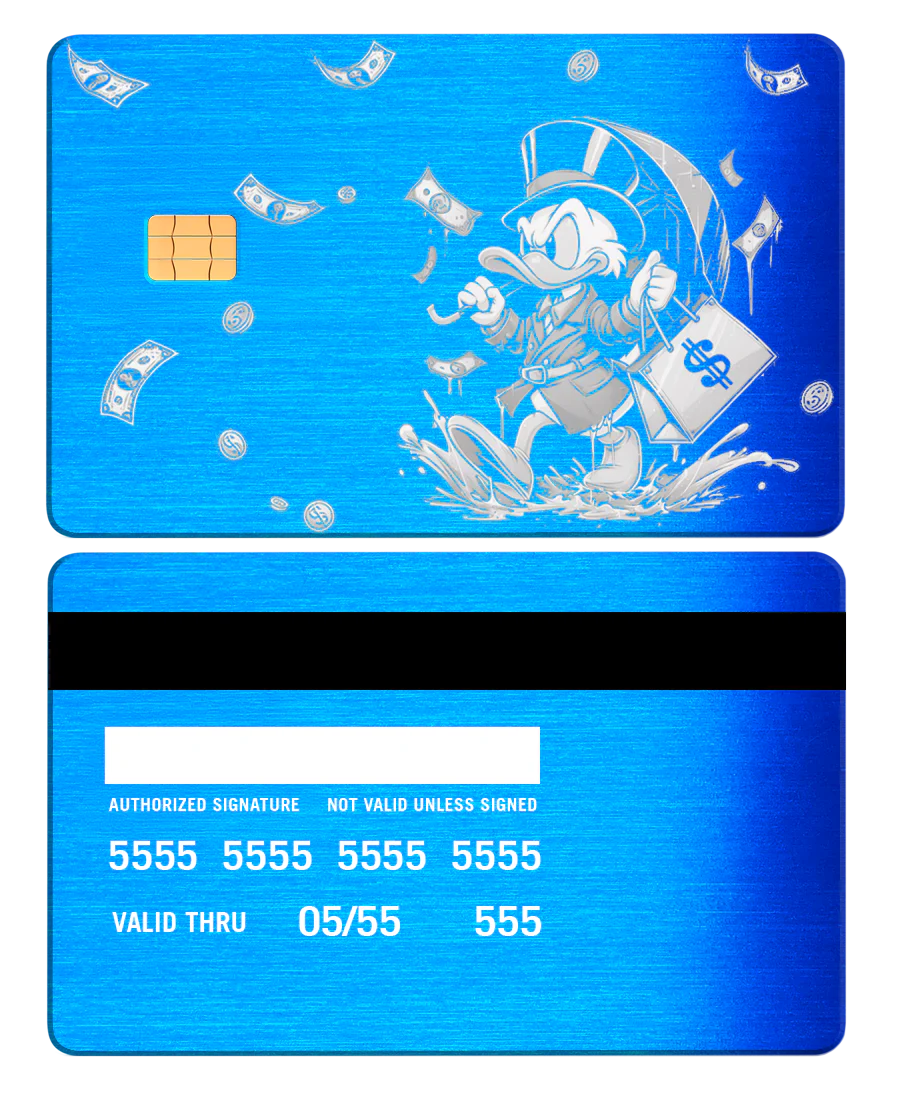 Scrooge Raining Cash Card - Image 15