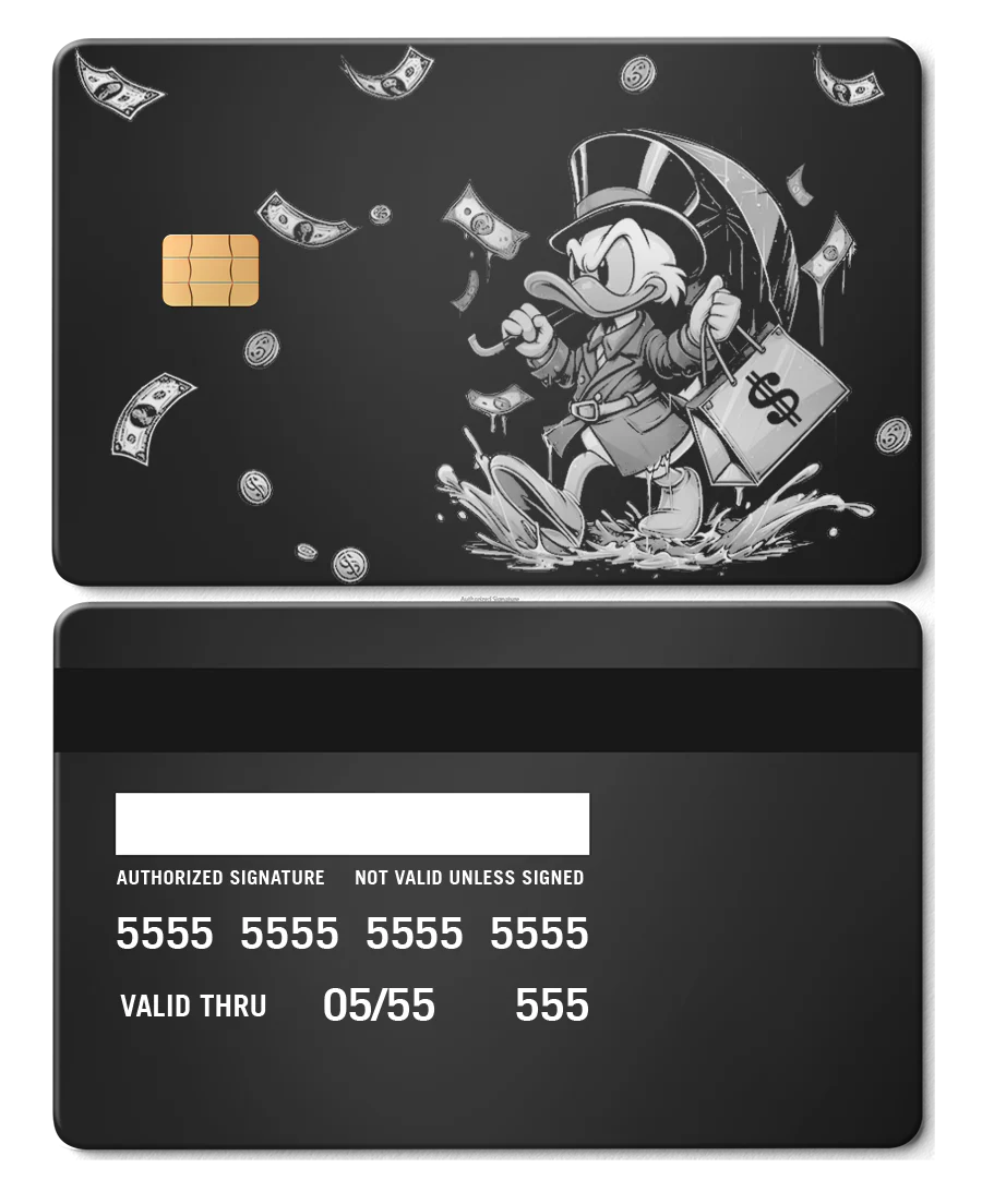 Scrooge Raining Cash Card - Image 2