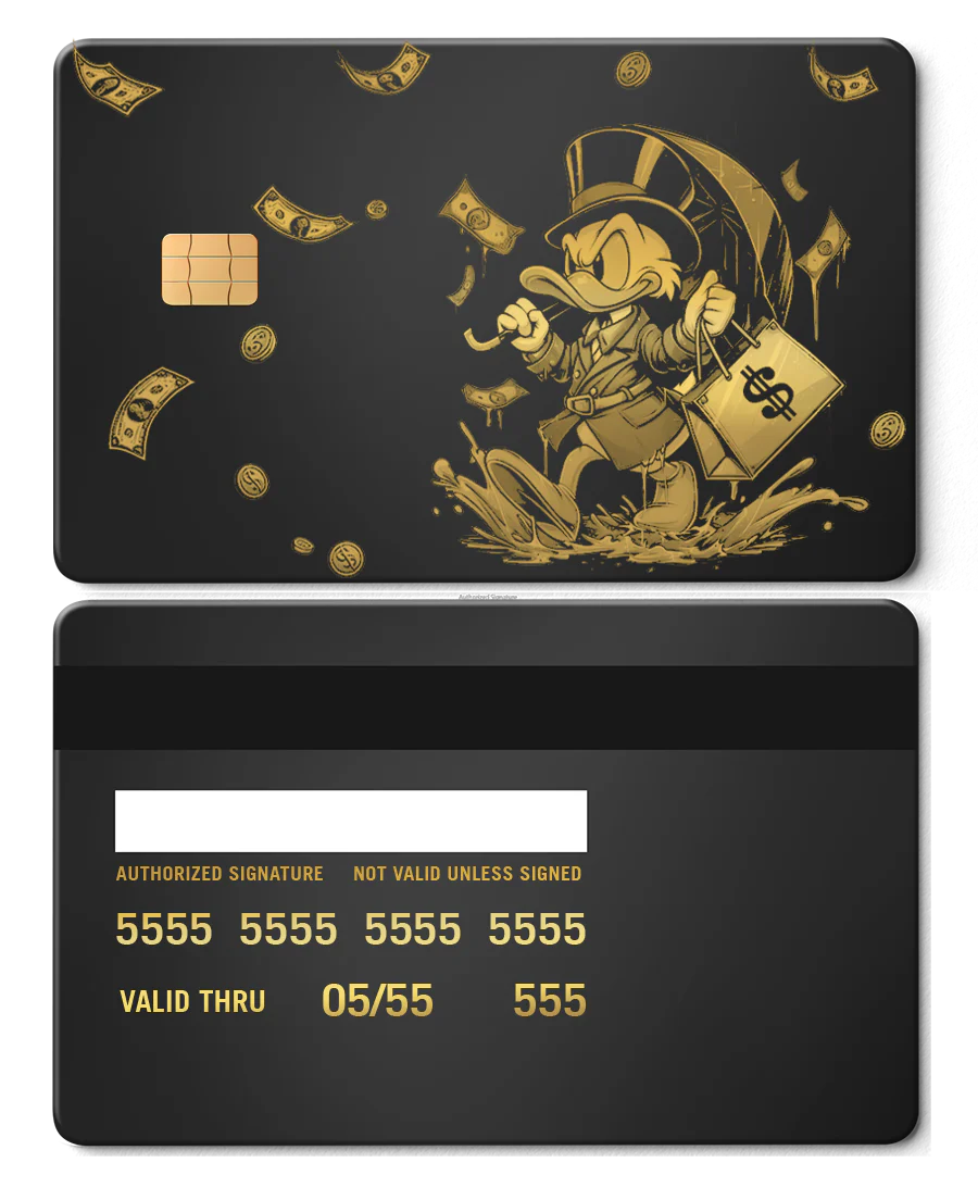 Scrooge Raining Cash Card - Image 3