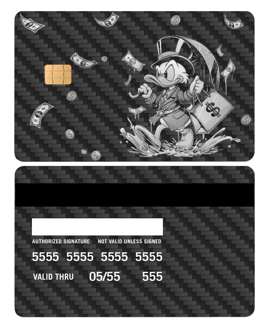 Scrooge Raining Cash Card - Image 4