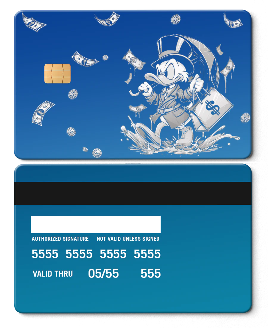 Scrooge Raining Cash Card - Image 5