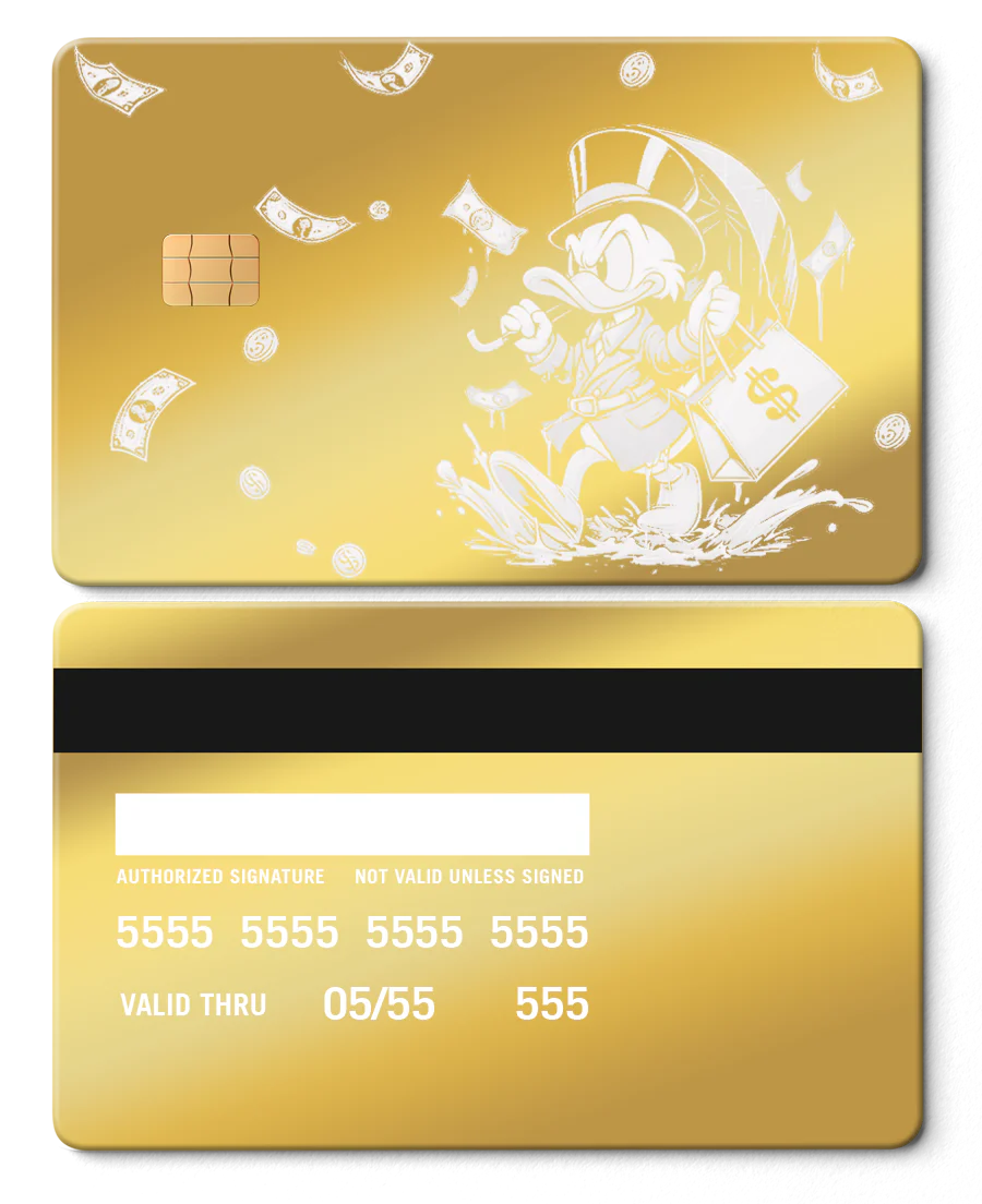 Scrooge Raining Cash Card - Image 6