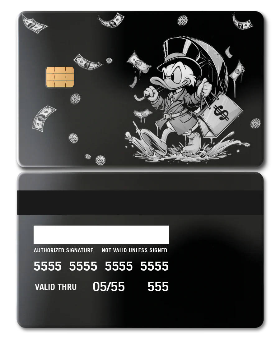Scrooge Raining Cash Card - Image 7
