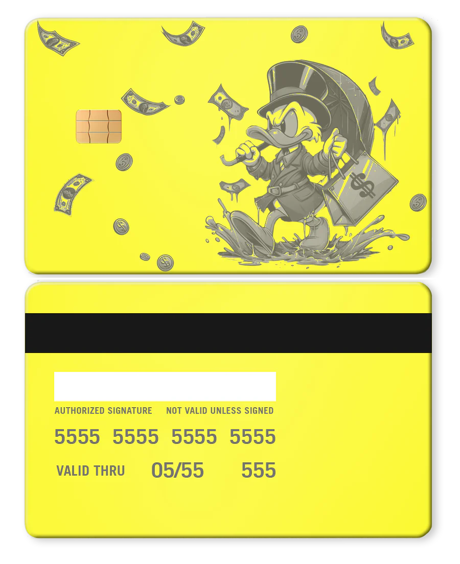 Scrooge Raining Cash Card - Image 8