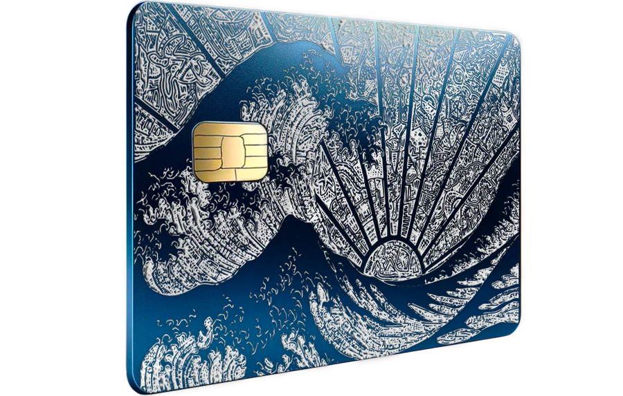 The Great Wave Card